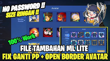 Data Fix Ganti Avatar + Open Border Avatar Terbaru | Data Tambahan Border Avatar | Data Fix Ganti Pp