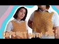 crochet with me: yellow crocheted vest!