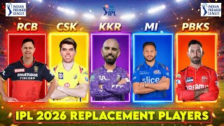 Ipl 2026 Replacement Players List - Nathan Ellis, Sam Curran, L Ferguson, Harshit Rana Replacement