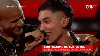 PABLO ROJAS CIERRA THE VOICE CANTANDO  