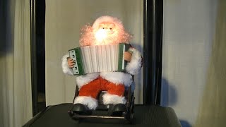 Accordion playing Santa Claus on a rocking chair (Reupload)