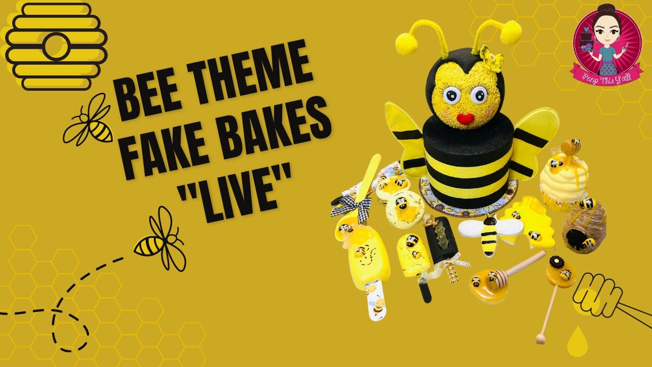 Fake Sweets Faux Honey Dippers Bee Decor Fake Bakes