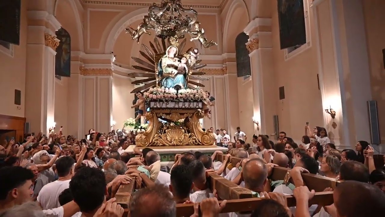 Tresilico di Oppido Mamertina. MADONNA DELLE GRAZIE. Festa 2025. RIENTRO PROCESSIONE. 4/4