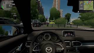 City Car Driving - Mazda CX-5 - Fast Driving in Taxi