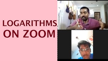 Logarithms - Subscriber Gets His Request Answered on Zoom | Richick Sinha | Glimpses of the Session