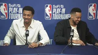 Trey Murphy III, CJ McCollum talk big win, OKC series | Pelicans-Kings Play-In Postgame 4\/19\/2024