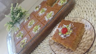 Toasted milk basbosa - بسبوسة الحليب المحمص