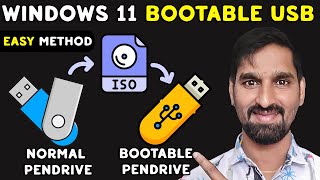 How to Create Windows 11 Bootable USB in 2025 Telugu – Make Bootable Pendrive Easy & Fast Method