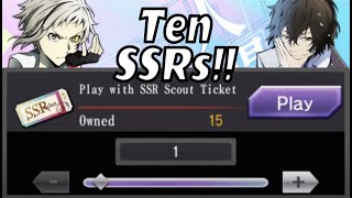 yujikenn and the ten SSR tickets | Bungou Stray Dogs: Tales of the Lost