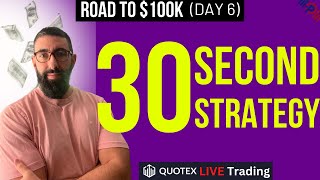 $3000 Profit with Simple 30 SECOND Binary Options Strategy for BEGINNERS | QUOTEX LIVE TRADING