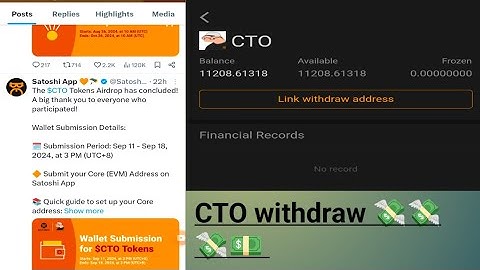 How to withdraw CTO tokens from satoshi mining app #arhamsm #cto #satoshi #airdrop