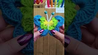 Crochet Butterfly Tutorial #shorts