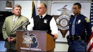 Ingham County Sheriff Gene Wriggelsworth updates I-96 shooter case