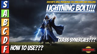 LIGHTNING BOLT How Do We Min Max The Damage Of This Spell in Dungeons and Dragons