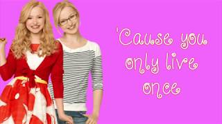 Video thumbnail of "Froyo Yolo lyrics ~ Liv and Maddie"