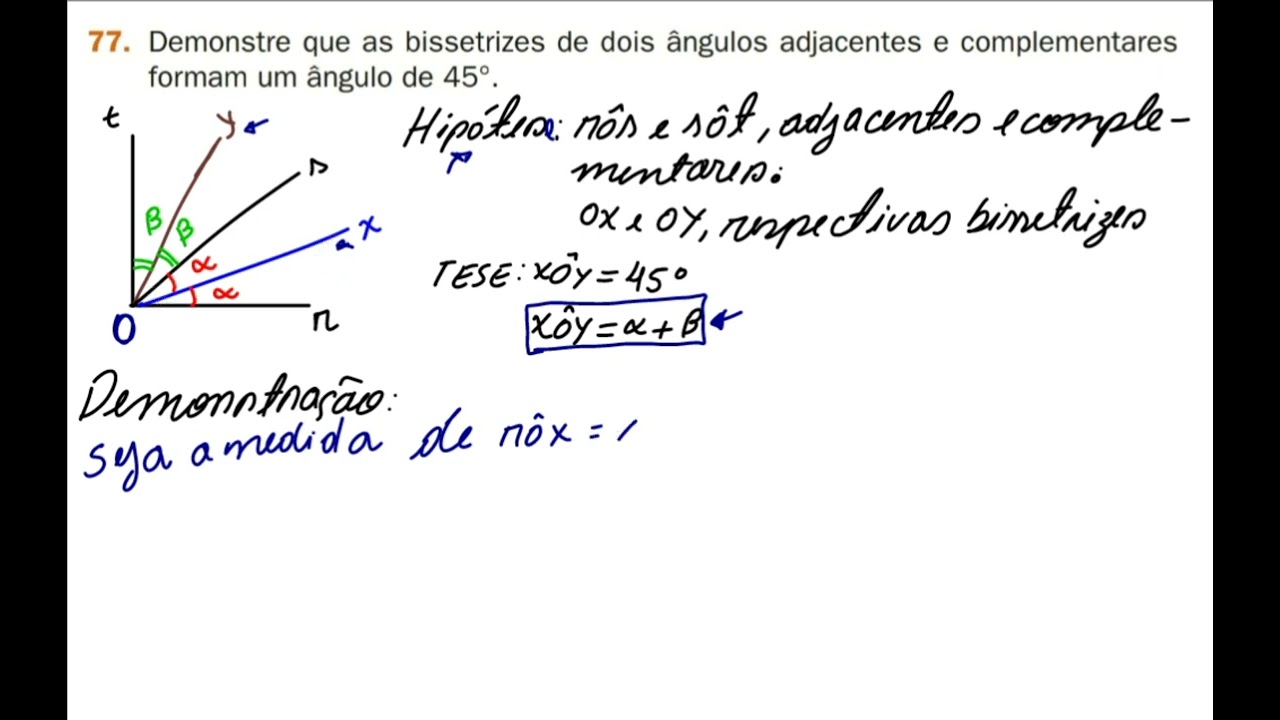 Bissetriz de um Ângulo, Bissetriz de um Ângulo #matemática