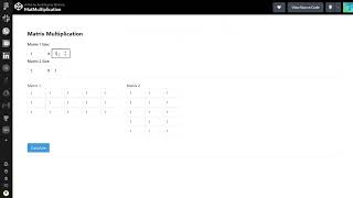 Matrix Multiplication Demo