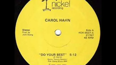 Carol Hahn -   Do Your Best  1980