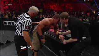 🔥John Cena and AJ Lee kiss after Cena's victory over Dolph Ziggler- Raw, Nov. 26, 2012 @wwenetwork