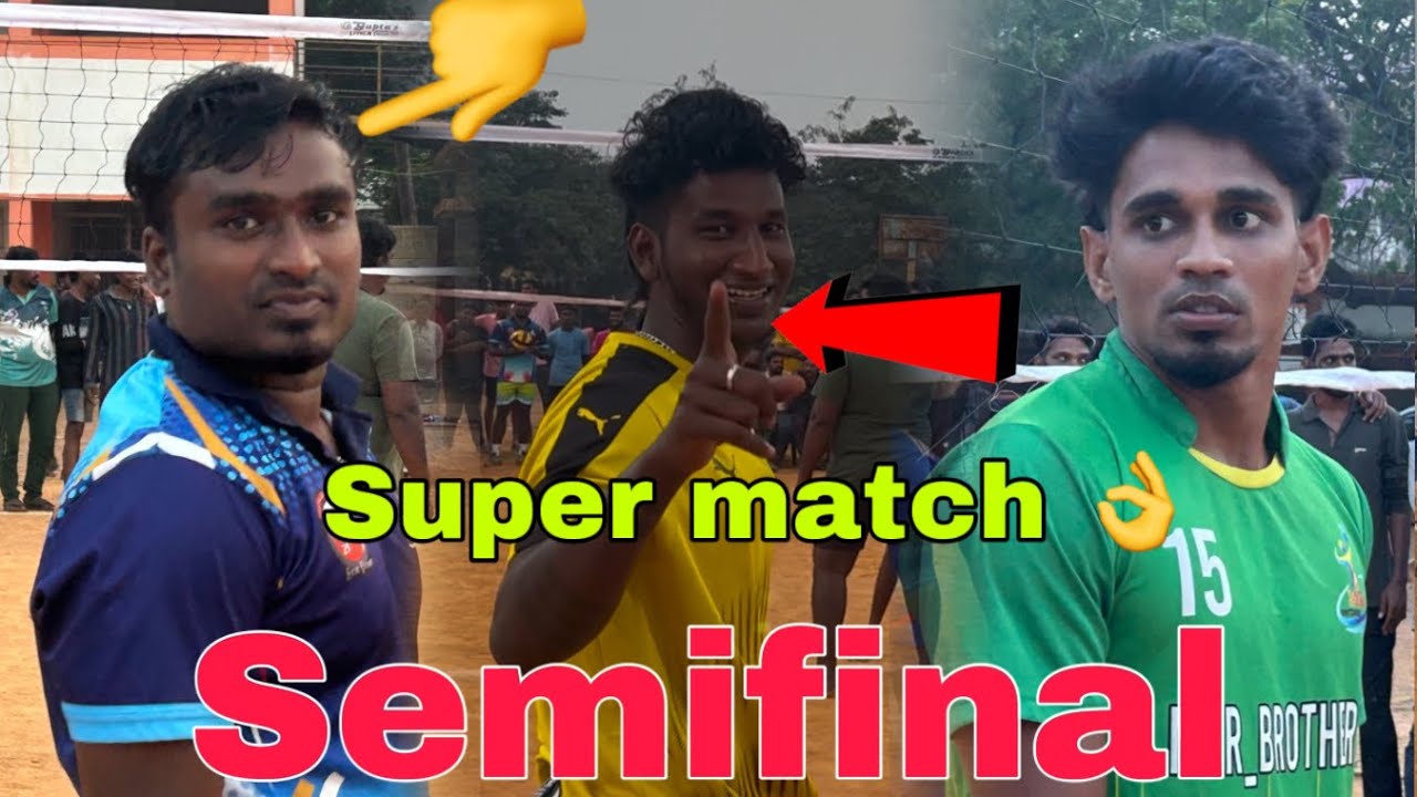 Semifinal 🔥 |  Gayle friends vs TN boys 😨 | don’t miss it #dangerboysvolleyballmatch #volleyball
