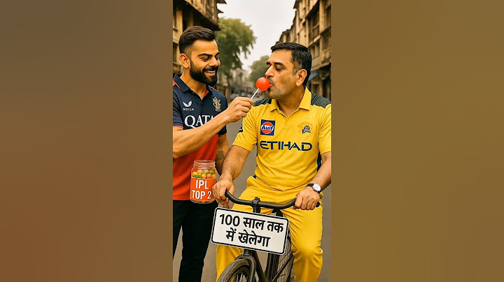 "Virat Gives Dhoni a Lollipop 🍭 | RCB vs CSK Funny IPL Moment 😂 | AI Animation"#ai #shorts