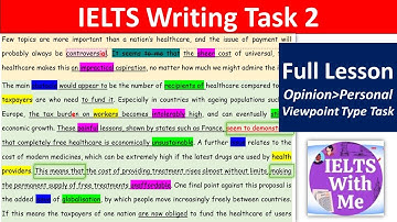 IELTS Writing Task 2 | Full Lesson | Opinion (Personal Viewpoint) Type Task |