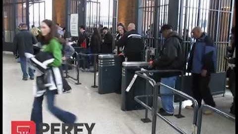 Turnstiles at Stadium with Automated Ticketing System