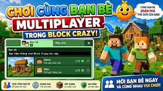 Cách chơi chế độ nhiều người chơi trong Block Crazy Robo World Craft (2026) | Chơi cùng bạn bè screenshot 2