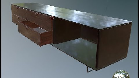 modeling a modern tv stand in blender 2 8 archviz 3d assets
