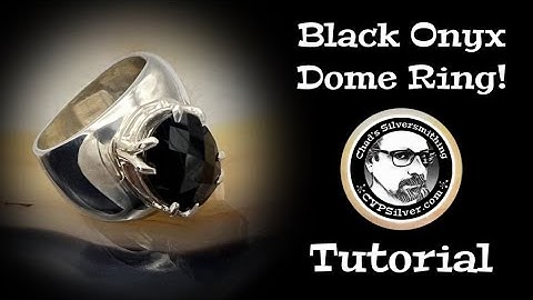 Making a Domed Black Onyx Ring: A Silversmithing Tutorial