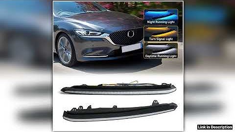 For Mazda 6 2018 2019 2020 2021 Car LED Daytime Running Light Assembly 3 Color Turn Signal