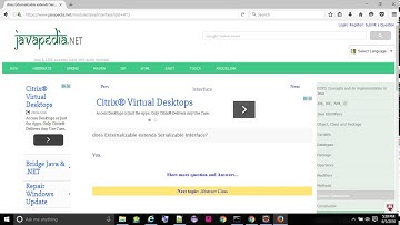 does Externalizable extends Serializable interface? - javapedia.net