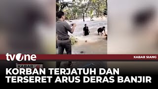 Download lagu Pria Tenggelam Saat Nekat Terobos Banjir | Kabar Siang tvOne