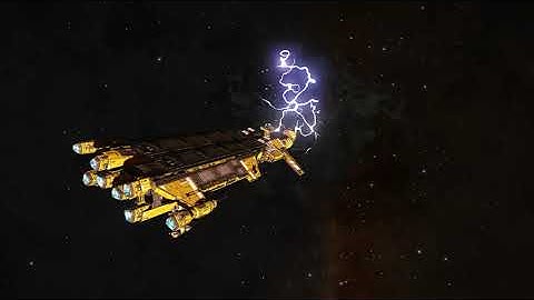 Elite Dangerous: Fleet Carrier Jumping (From Outside)