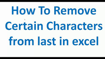 Remove last character from string excel   Number of Characters From End of Text String