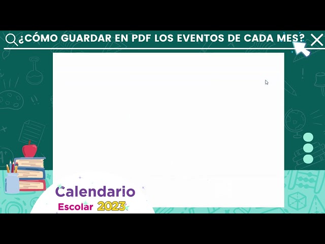 Watch ¿CÓMO GUARDAR EN PDF LOS EVENTOS DE CADA MES? | Calendario Escolar 2023 on YouTube.