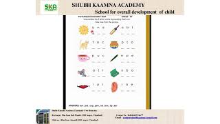 📍Picture Dictionary-87 | Unscramble 3-Letter Word  | Kid's Worksheet | Shubhkaamna Academy