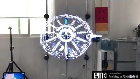 3D hologram fan, how to do synchronous combination / splicing with our software to make a big size?