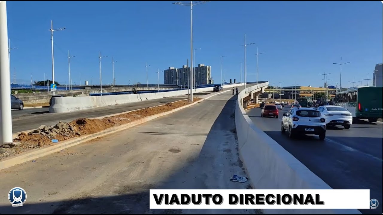 VIADUTO DIRECIONAL NO SHOPPING DA BAHIA - Transmissão ao vivo de METRÔLINHA 1