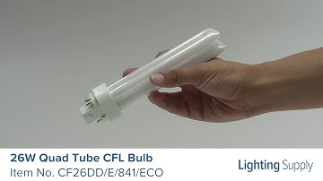 Sylvania 26W Quad Tube CFL Bulb (CF26DD/E/841/ECO)