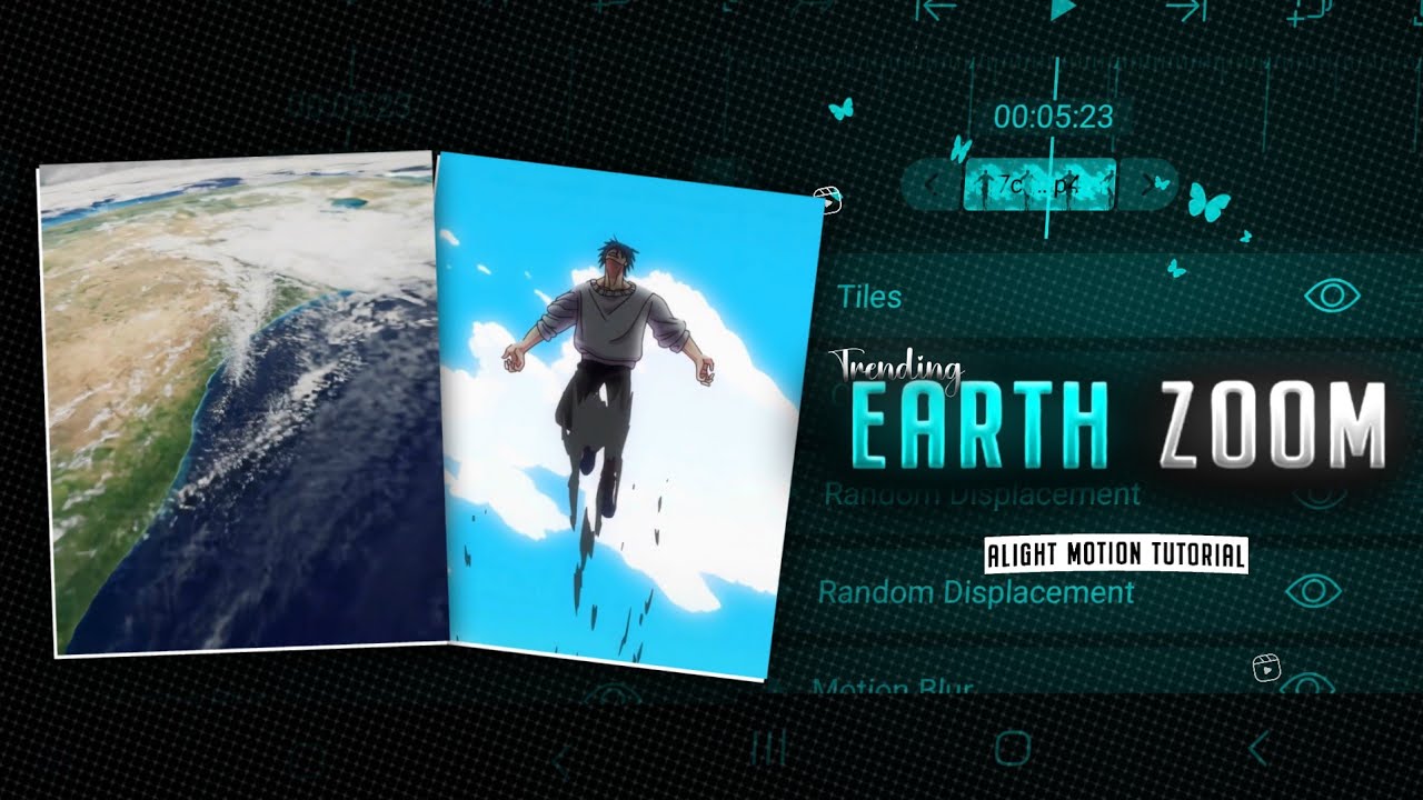 Earth zoom + reverse |  Trend edit tutorial on alight motion (xml+preset)