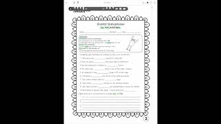 Homophones Worksheets Part 1