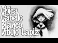 Como Dibujar Chica de Cabello Blanco | Dibujo a Lápiz