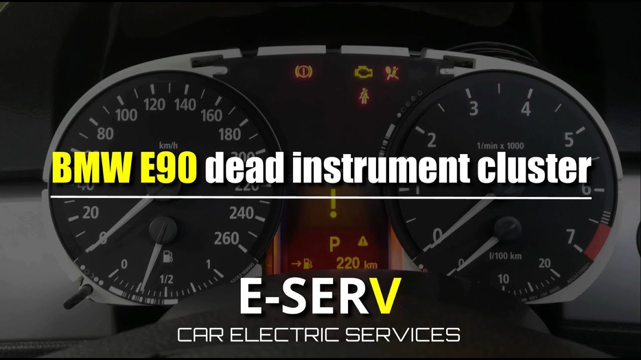 BMW E90 INSTRUMENT CLUSTER REPAIR YouTube