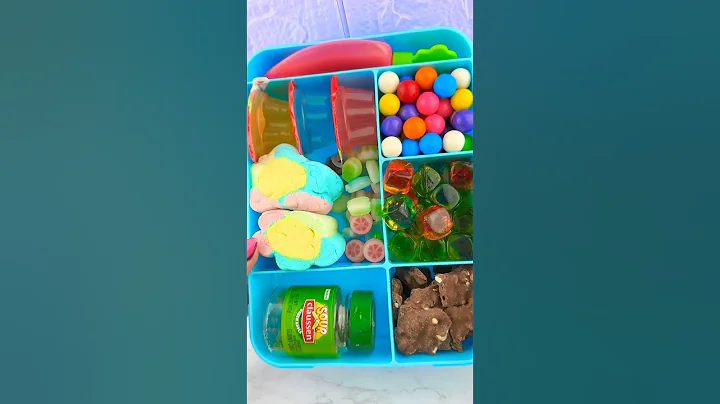 Packing School Lunch with CANDY *Bento Box* Satisfying Video ASMR! 🍬🍫🍭 #shorts #asmr