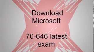 [Latest]Microsoft 70-646 exam braindumps