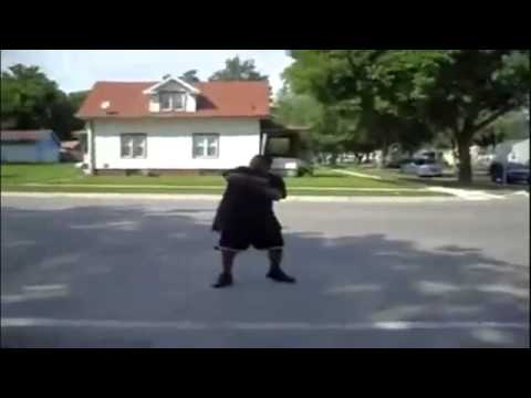 Gangster Hit By Ice Cream Truck While Dancing -