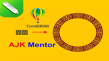 Repeating Objects Around Shapes in CorelDraw | CorelDraw tutorial | Border Design | ajk Mentor