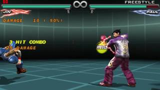 [t5dr] jin ch f+4 iws+1,2~f,f (ppsspp test) screenshot 4