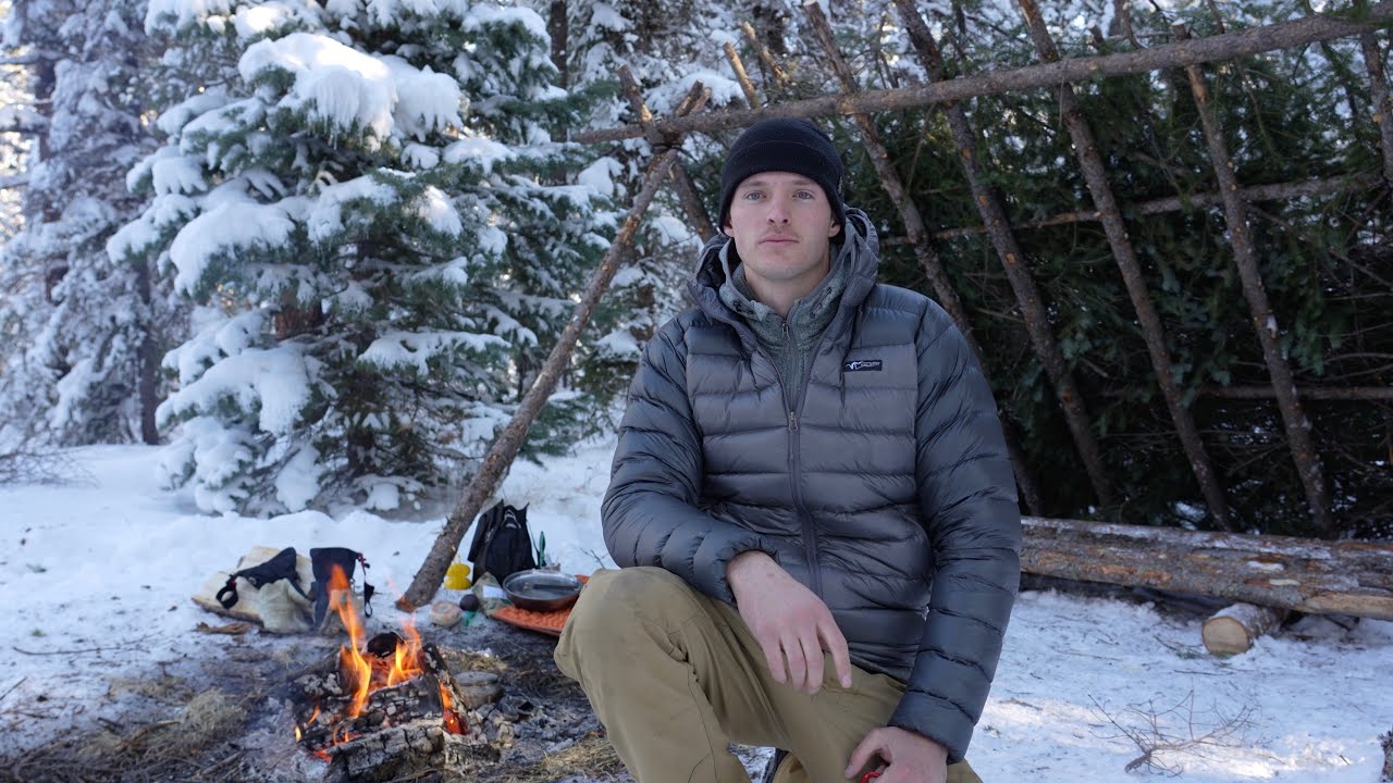 Winter Survival Shelter in Deep Snow